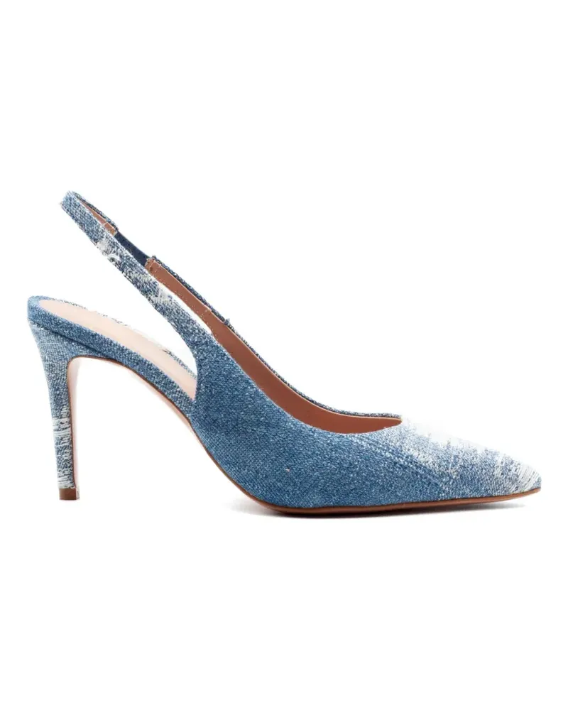 FESTA Milano denim slingback pumps - Blau Blau