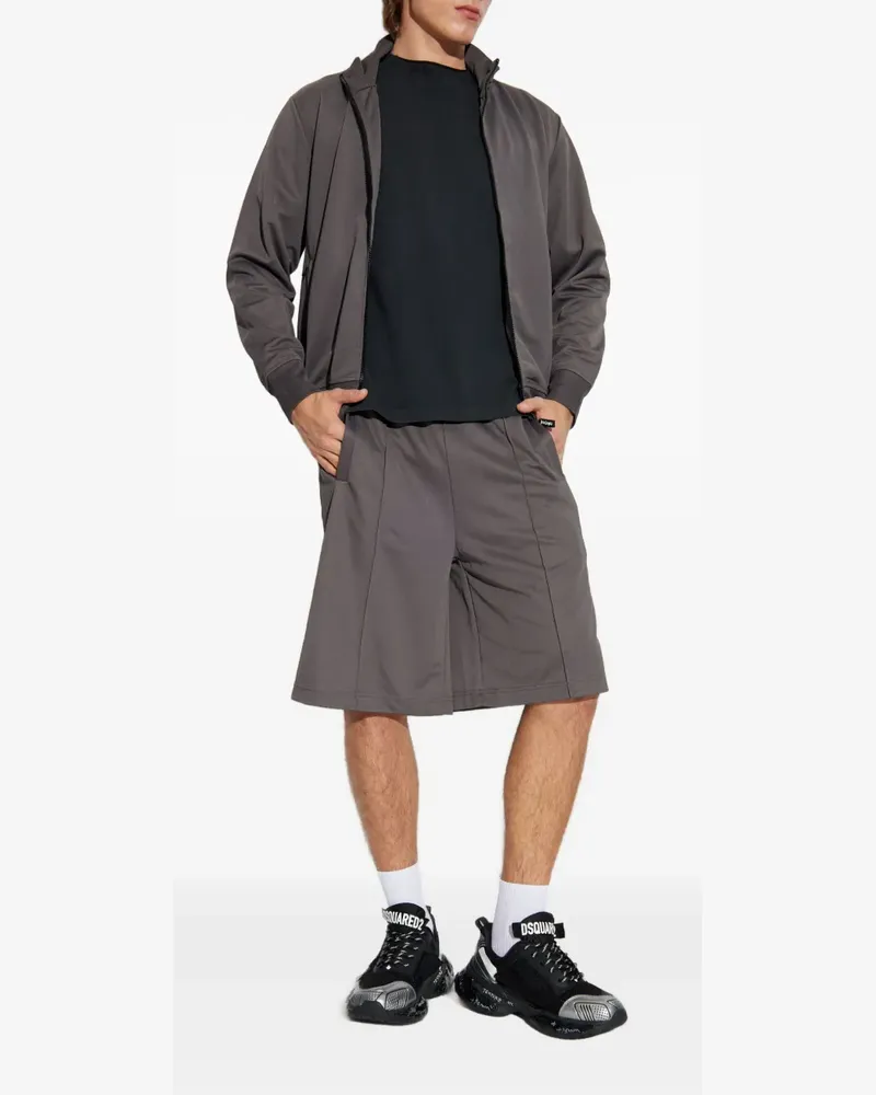 Palm Angels Shorts mit Logo - Grau Grau