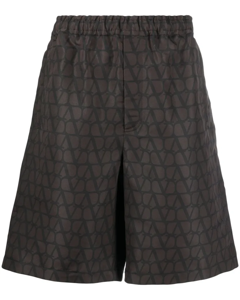 Valentino Garavani Bermudas mit Toile Iconographe-Print - Braun Braun