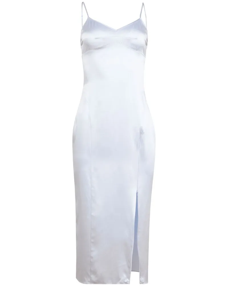 Fleur Du Mal Camisole-Kleid mit Schlitz - Weiß Weiß
