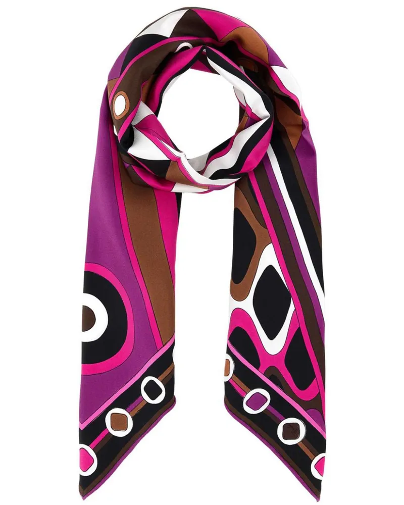 Emilio Pucci Seidenschal mit Print - Rosa Rosa