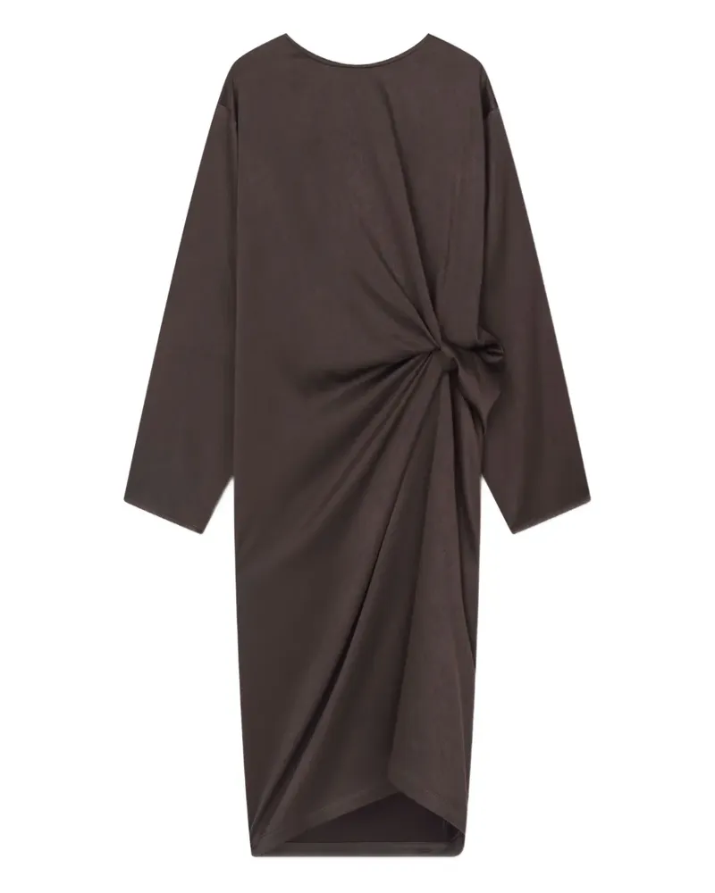 AERON Midikleid aus Satin - Braun Braun