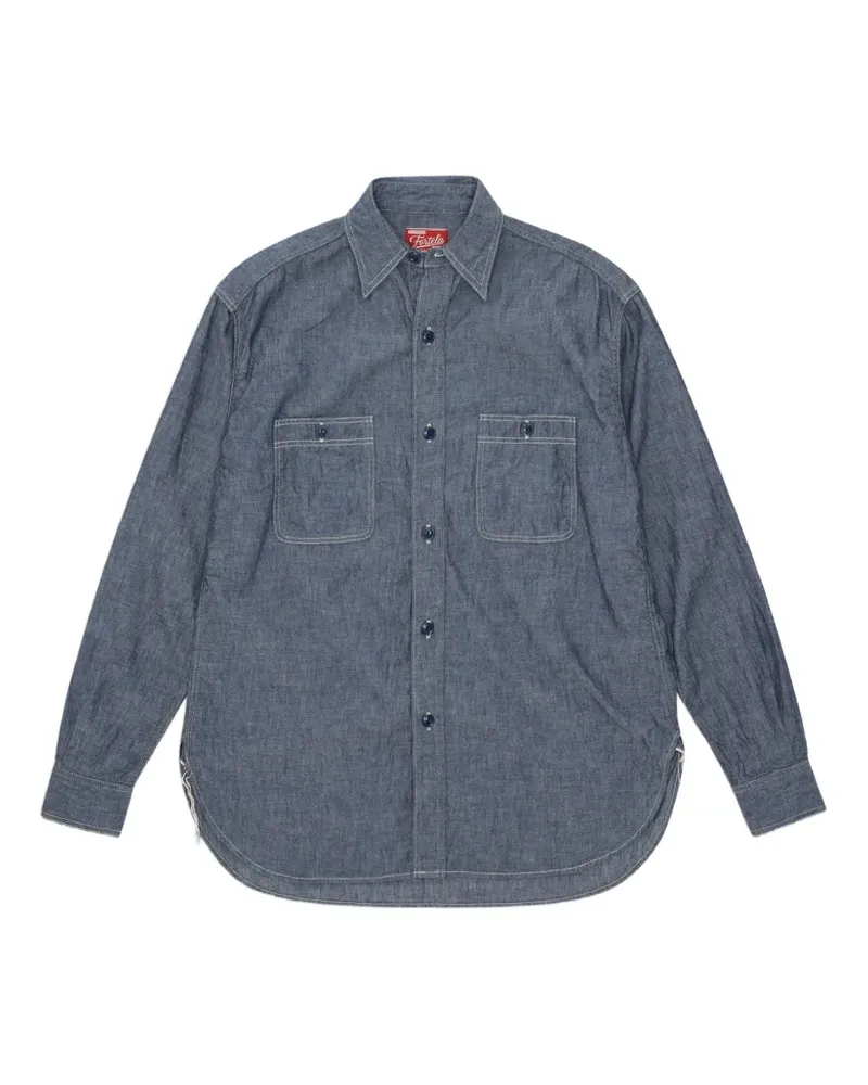 Fortela Otero Hemd mit Knöpfen - Blau Blau