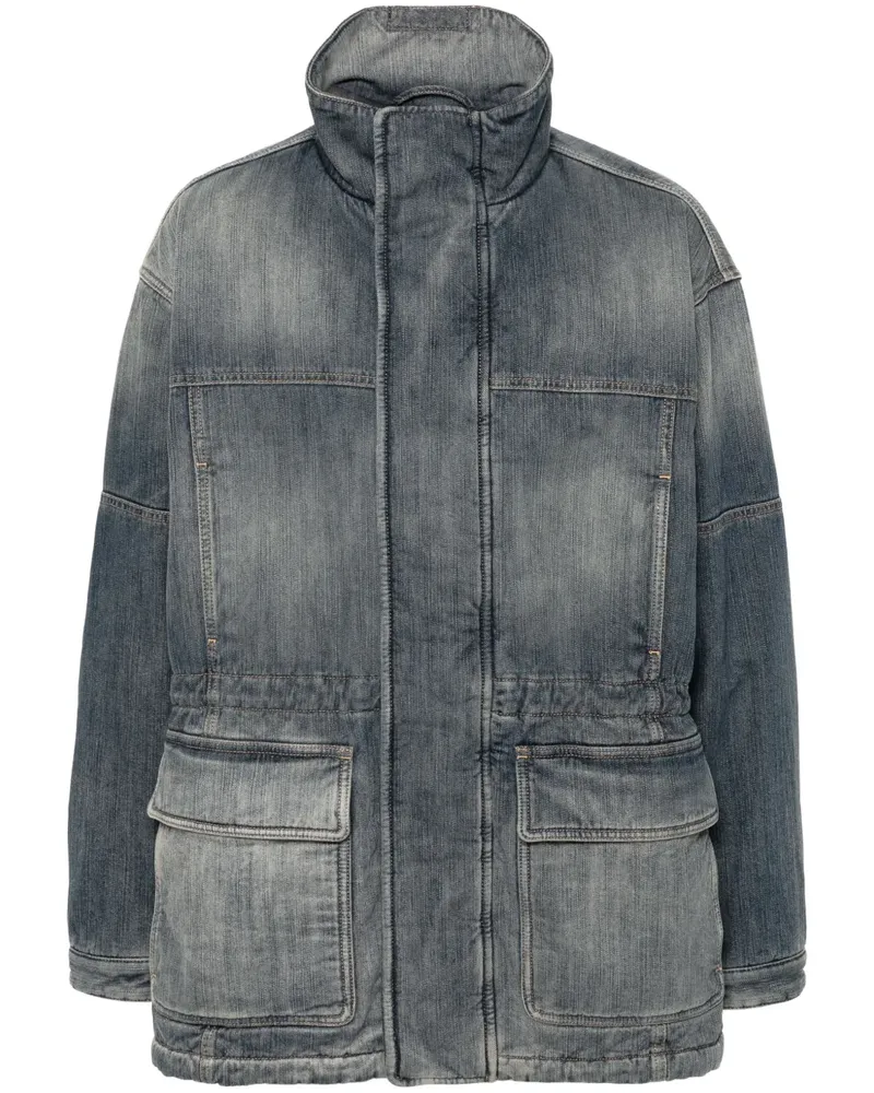 Balenciaga Ausgeblichene Jeansjacke - Blau Blau