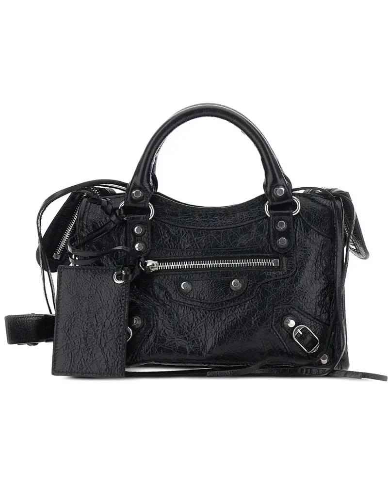 Balenciaga Le City Uptown Mini-Tasche in Schwarz Schwarz