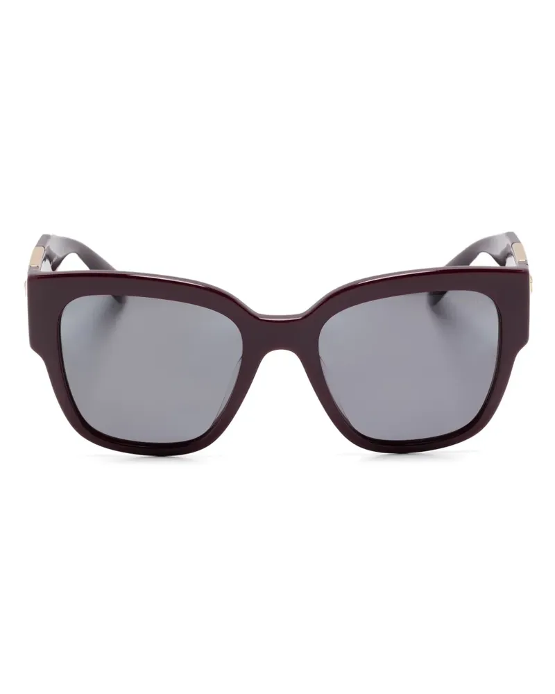 Versace Sonnenbrille mit eckigem Gestell - Rot Rot