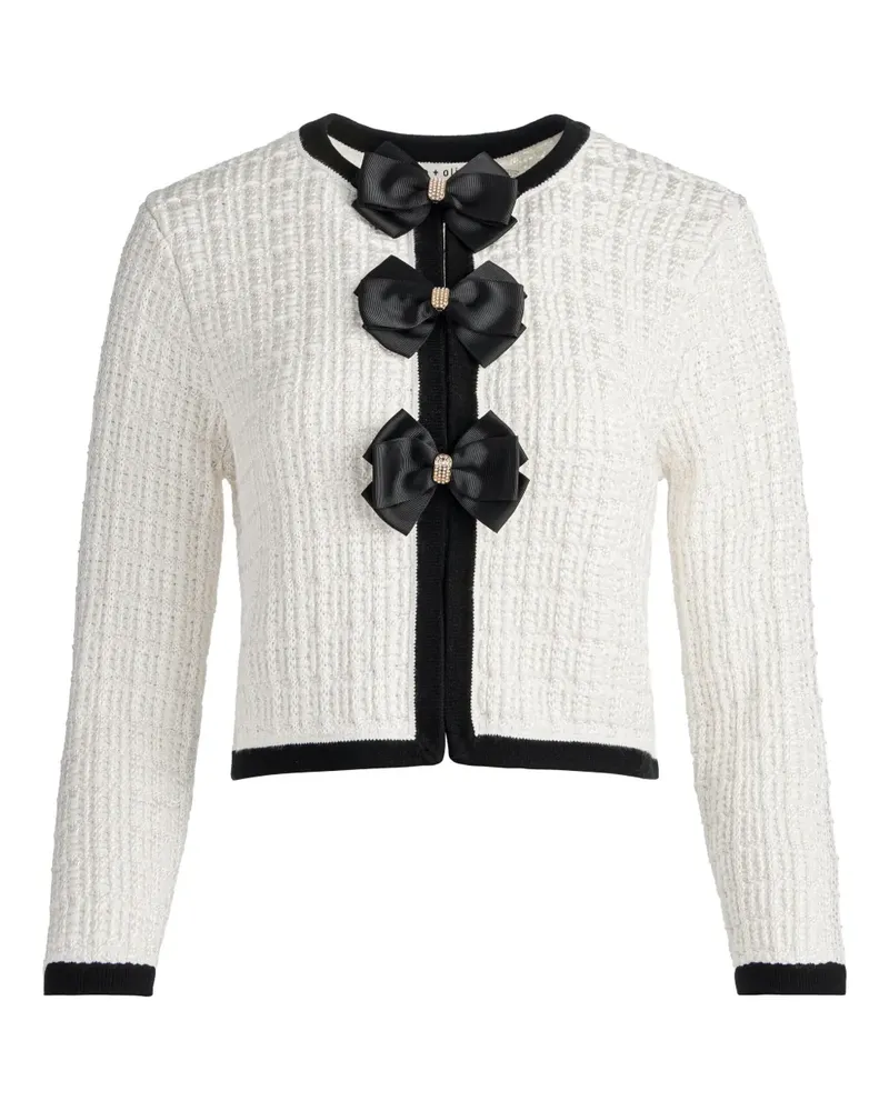 Alice + Olivia Akira Cardigan - Weiß Weiß