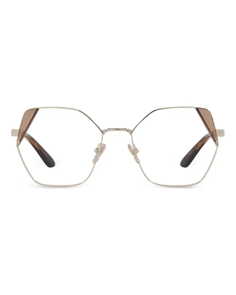 Vogue Brille mit geometrischem Gestell - Gold Gold