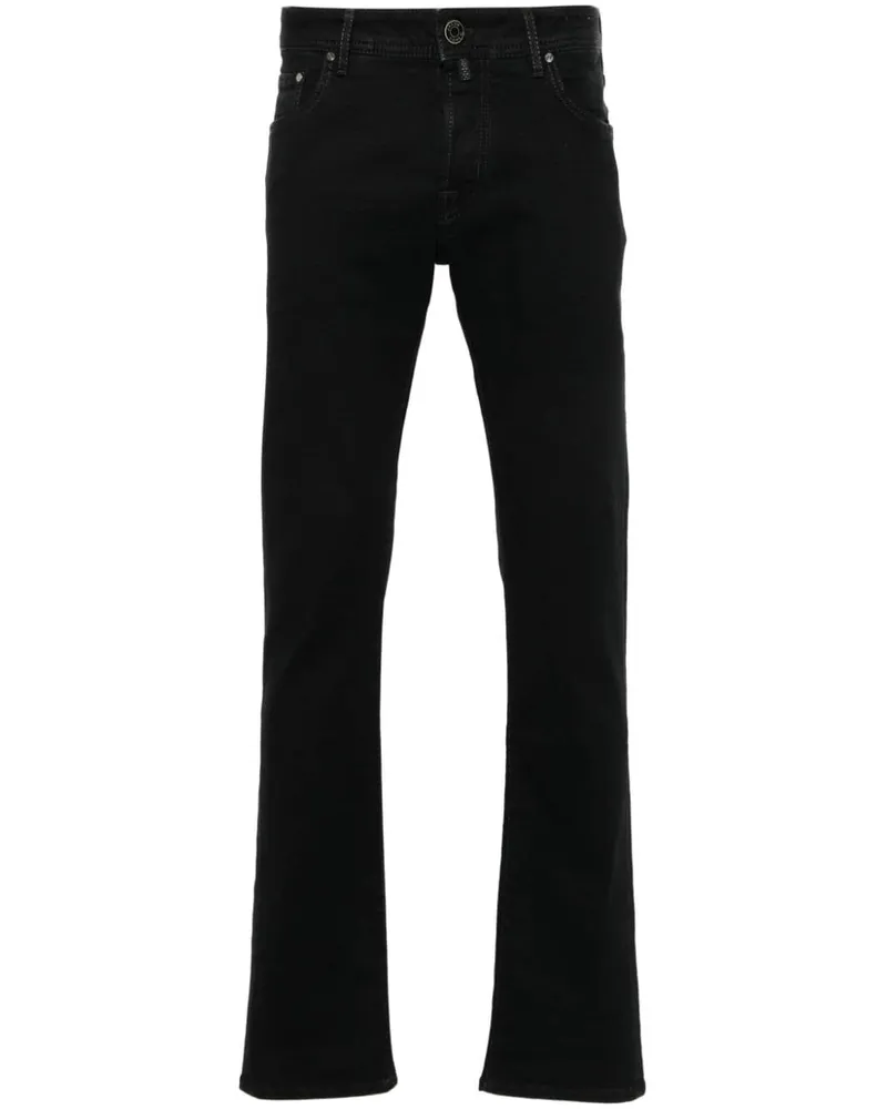 Jacob Cohën Nick Slim-Fit-Jeans - Schwarz Schwarz