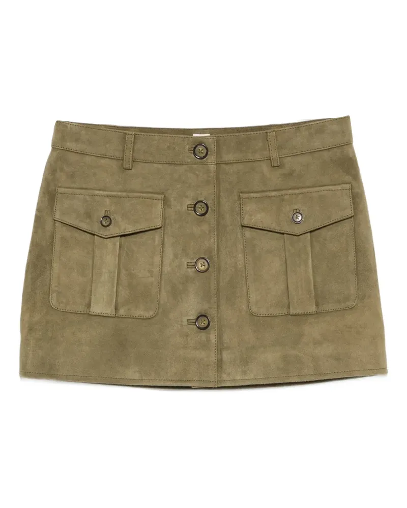 The Garment suede mini skirt - Grün Grün