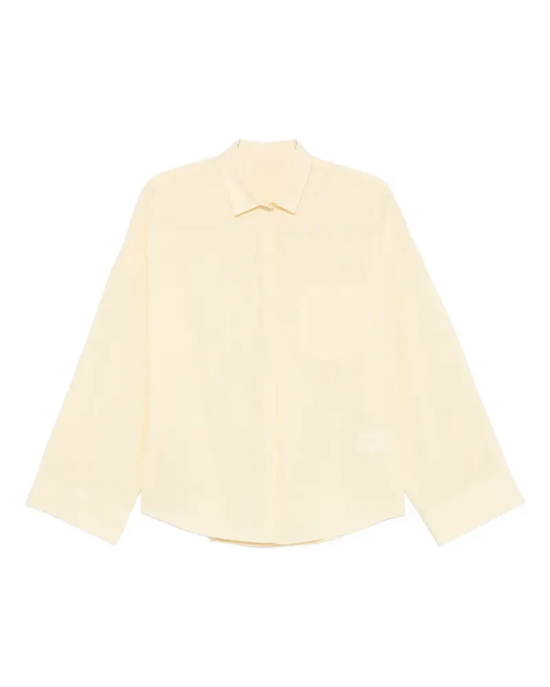 nine:inthe:morning striped-print long-sleeve shirt - Gelb Gelb