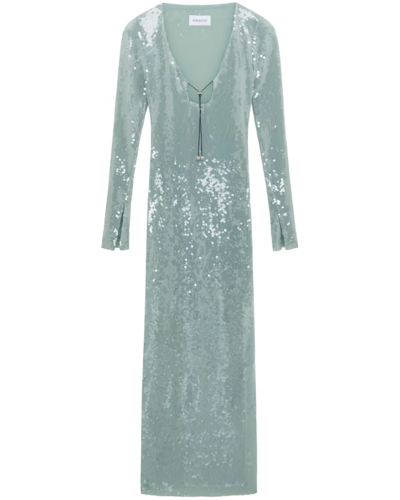 16ARLINGTON Maxikleid mit Pailletten - Blau Blau