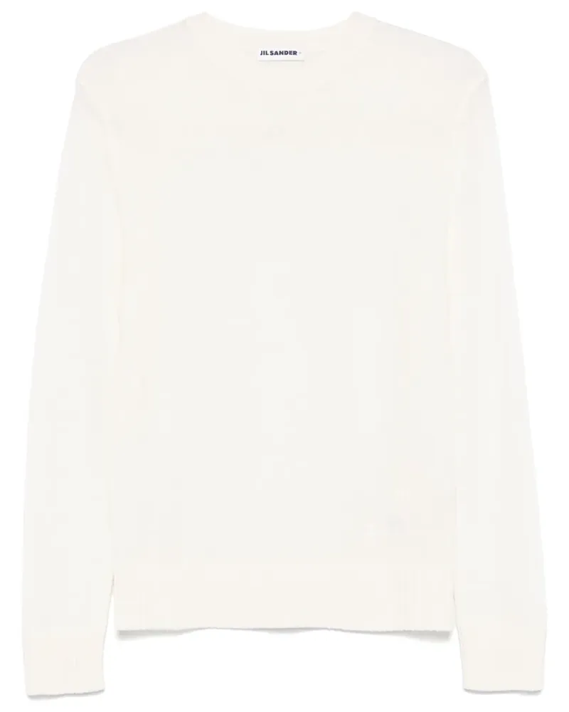 Jil Sander Pullover aus Merinowolle - Weiß Weiß