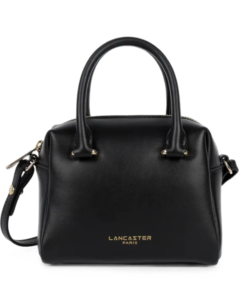 Lancaster Mini Donna Cube Umhängetasche mit Logo - Schwarz Schwarz