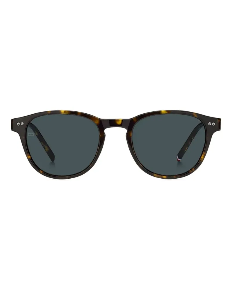 Tommy Hilfiger tortoiseshell-effect round-frame sunglasses - Braun Braun