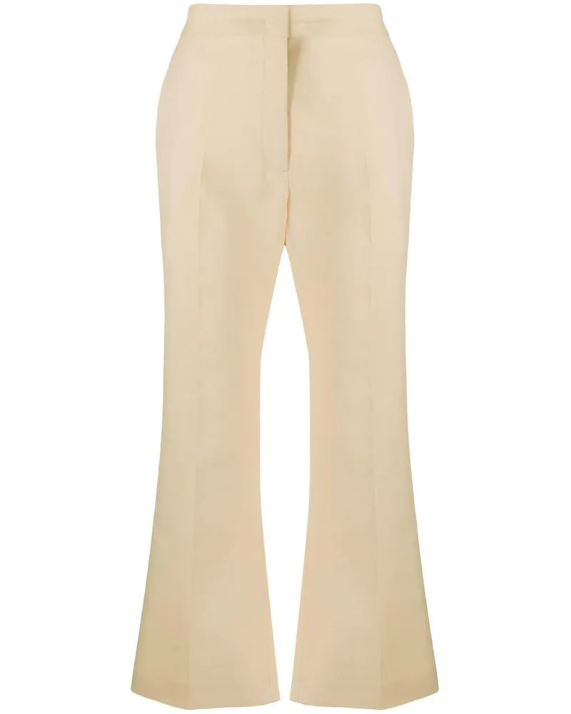 Jil Sander Ausgestellte High-Waist-Hose - Nude Nude