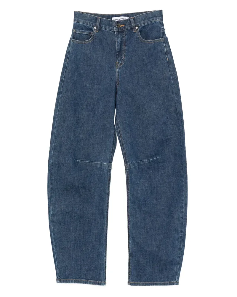 Self-Portrait Five-Pocket-Jeans - Blau Blau