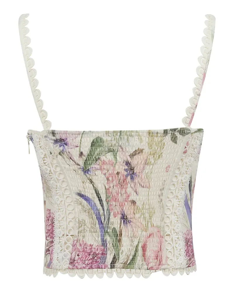 Charo Ruiz Oberteil aus Blumenspitze - Nude Nude