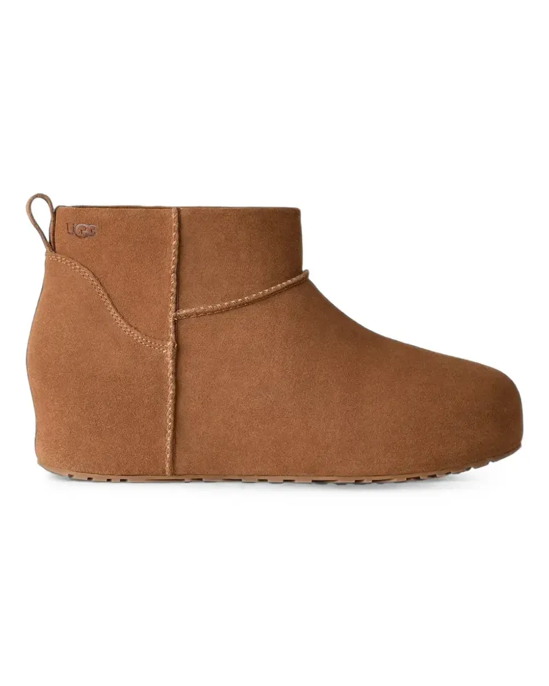 UGG Classic Mini Enwrap suede ankle boots - Braun Braun