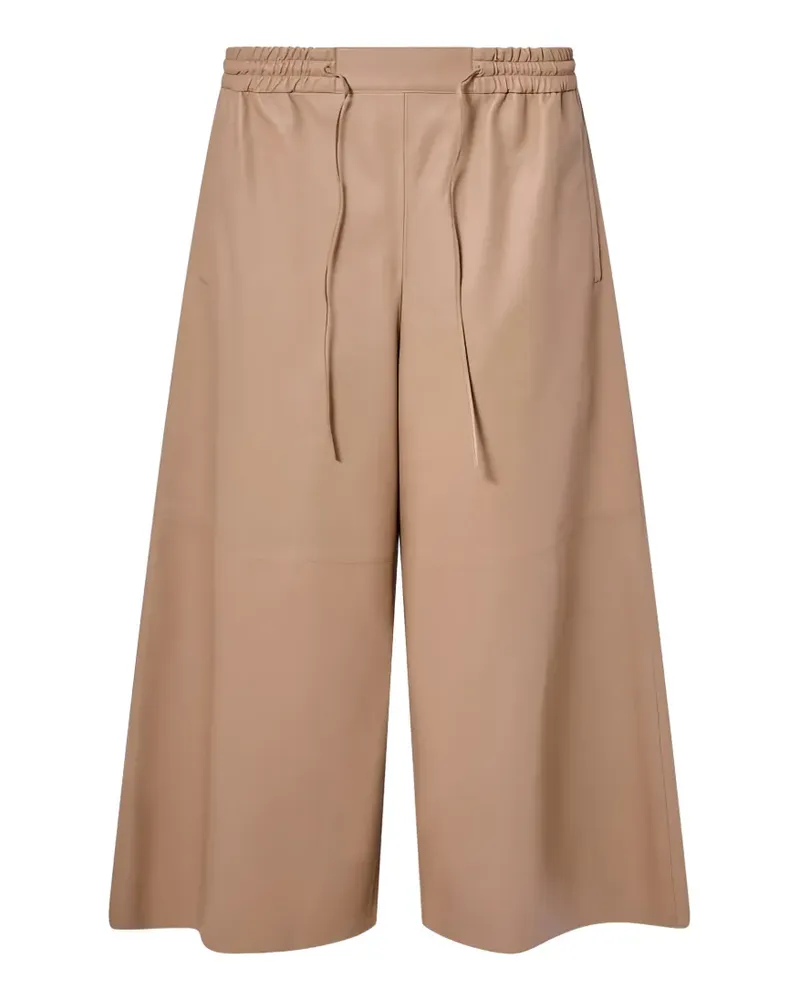 Yves Salomon Feine Culottes Lederhose - Nude Nude