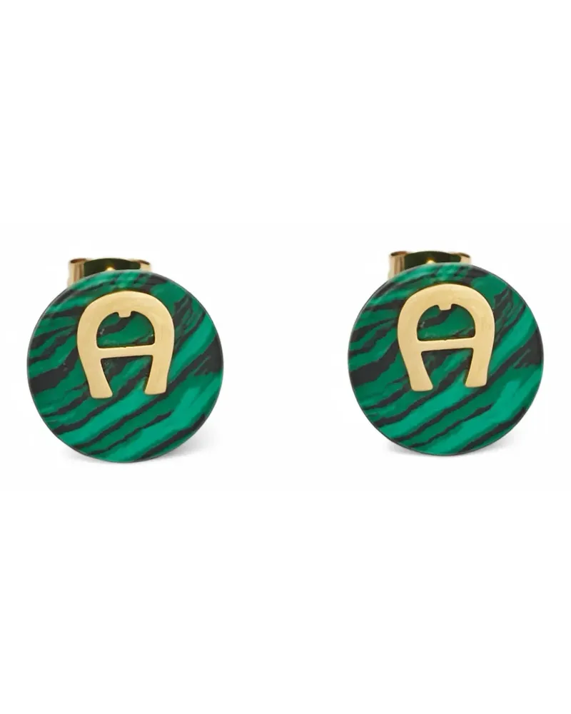 Aigner Ohrringe mit Logo - Gold Gold