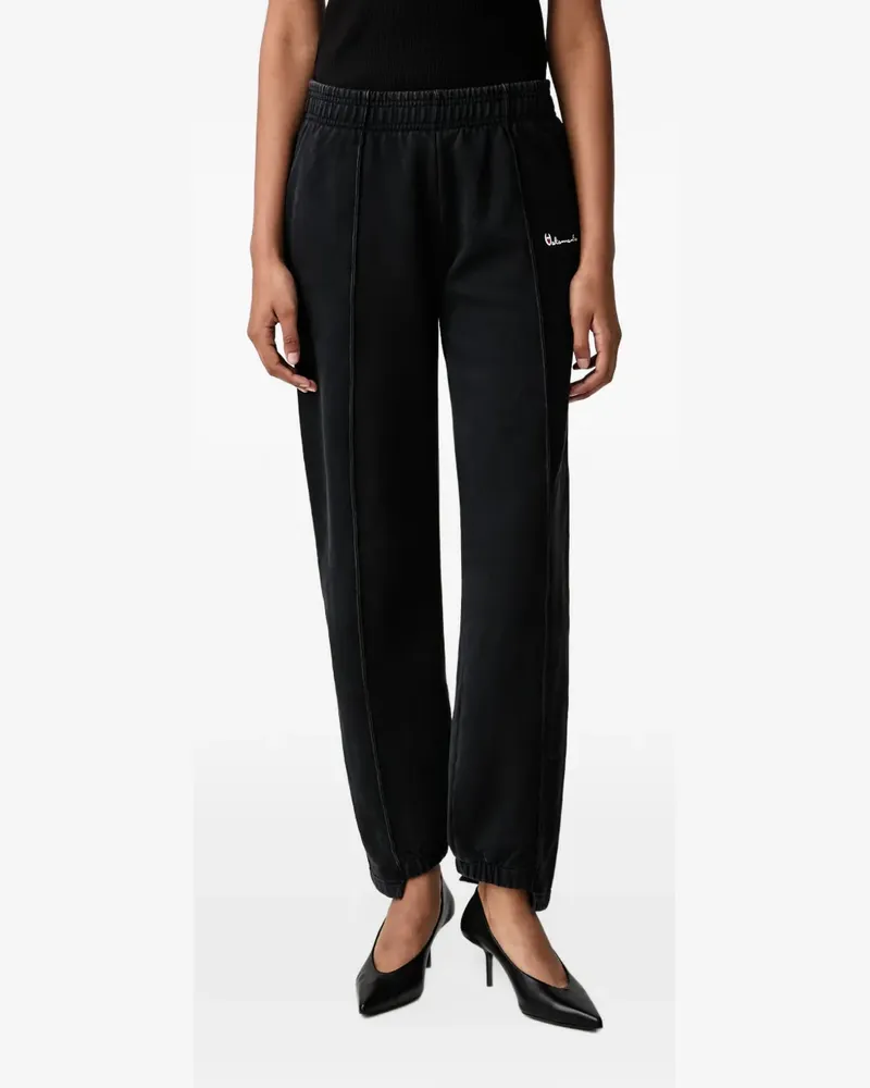 VETEMENTS Athletic logo-embroidered track pants - Schwarz Schwarz