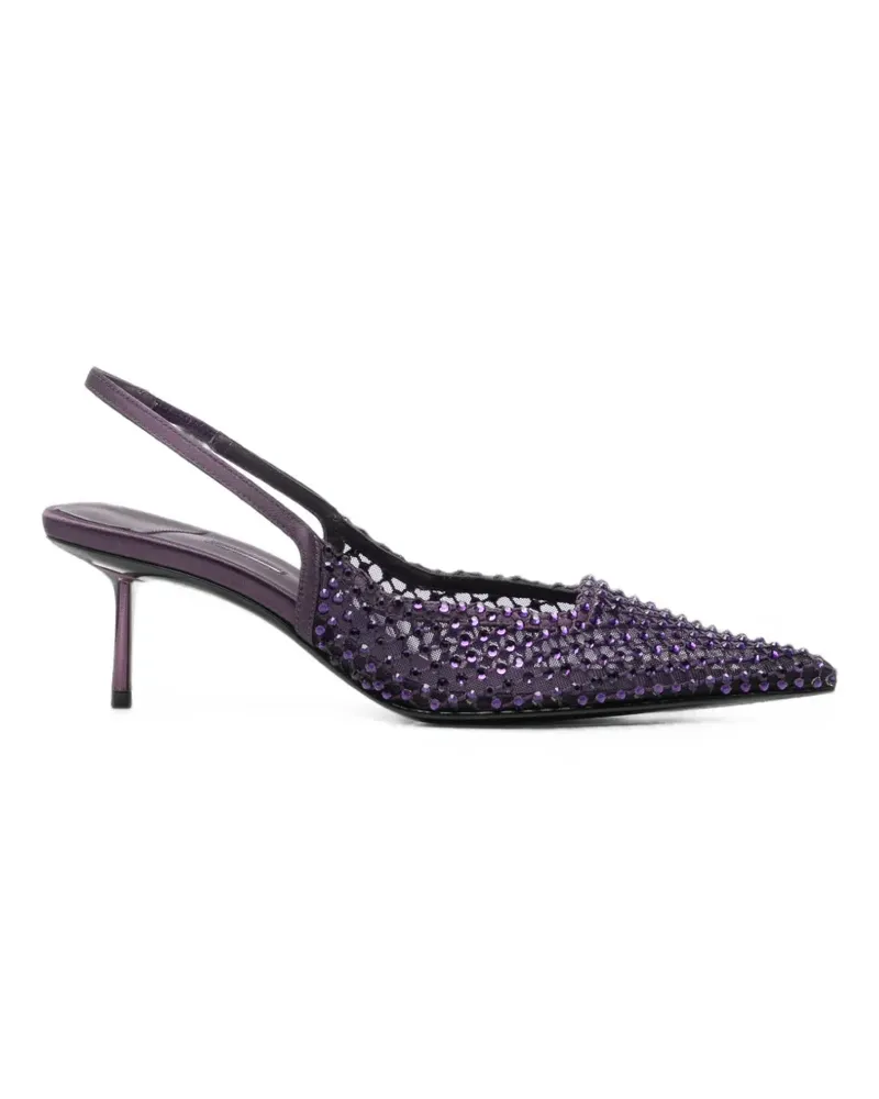 Le Silla crystal-embellished mesh pumps - Violett Violett