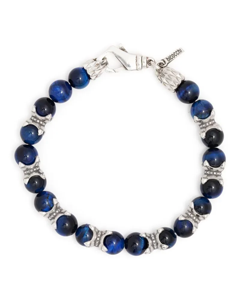 Emanuele Bicocchi Armband im Perlenmix - Blau Blau