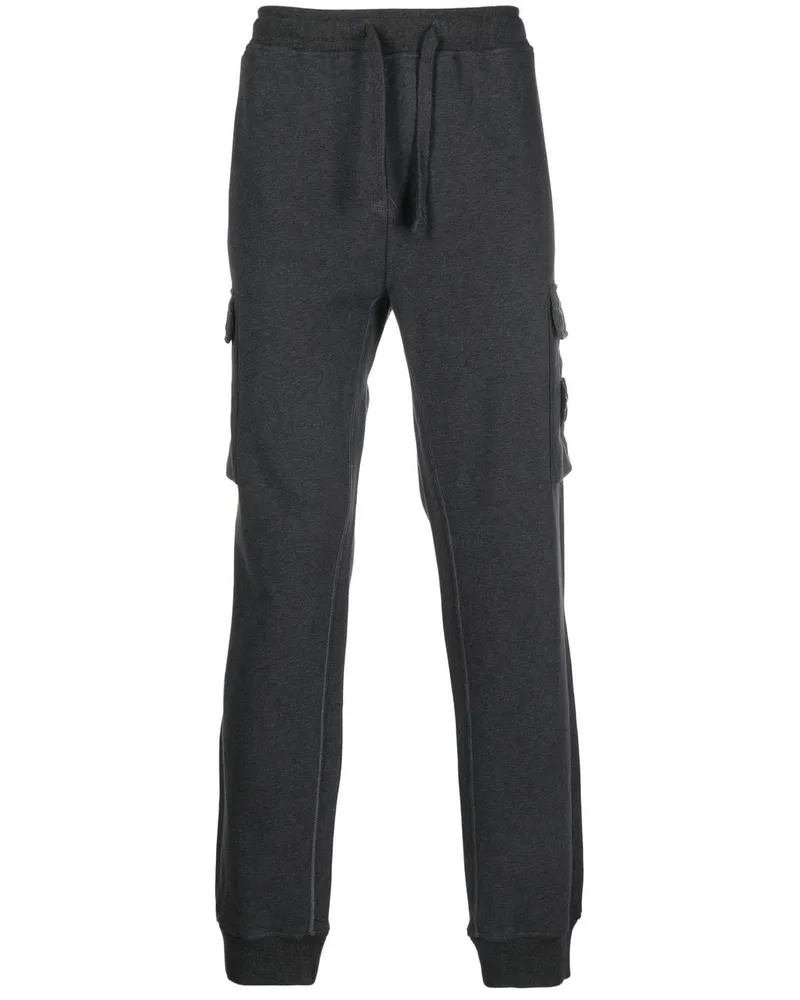 Stone Island Schmale Hose mit Kompass-Patch - Grau Grau