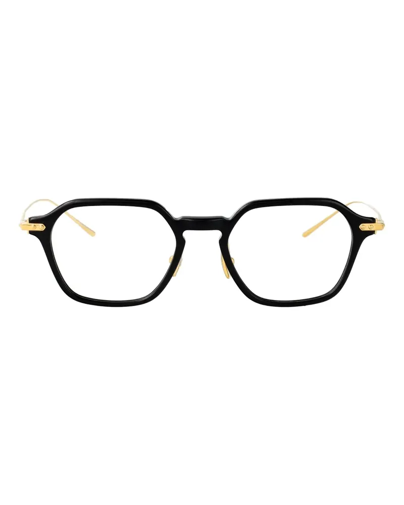 Linda Farrow Brille mit geometrischem Gestell - Schwarz Schwarz