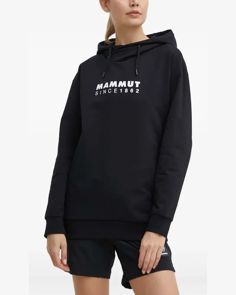 Mammut logo-detail hoodie - Schwarz Schwarz