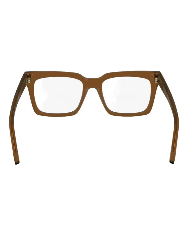 Ferragamo square full-rim eyeglasses - Braun Braun