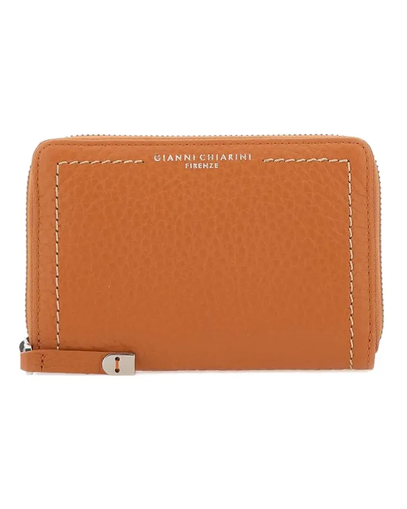 Gianni Chiarini Bubble Portemonnaie aus gekörntem Leder - Orange Orange