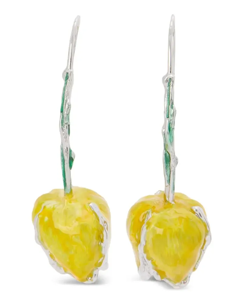 Marni Tulip Ohrringe - Gelb Gelb