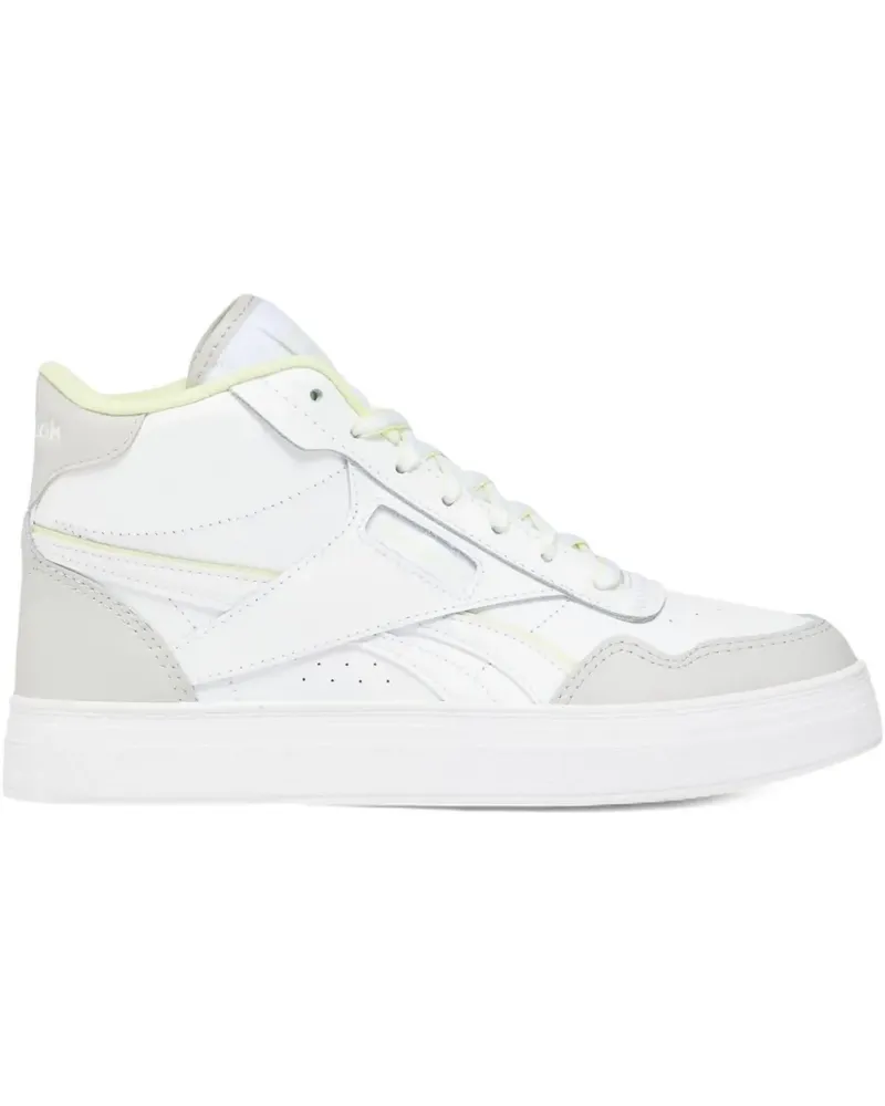Reebok Court Advance Bold "Footwear White/Steely Fog/Citron Glow" Sneakers - Weiß Weiß