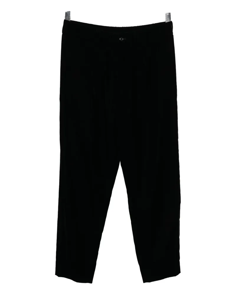 Giorgio Armani flat-front trousers - Schwarz Schwarz