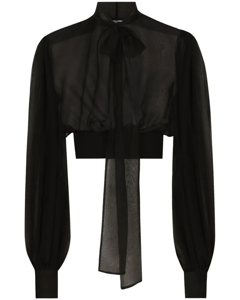 Dolce & Gabbana Neckholder-Bluse - Schwarz Schwarz
