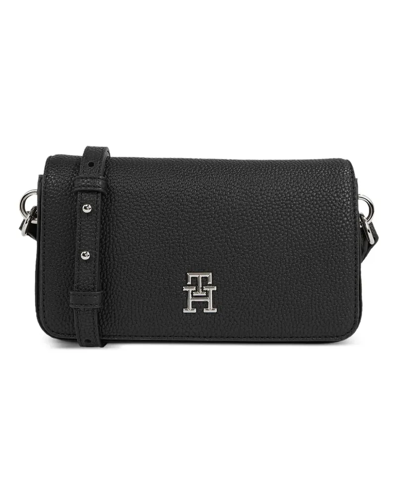 Tommy Hilfiger Umhängetasche mit Logo-Schild - Schwarz Schwarz