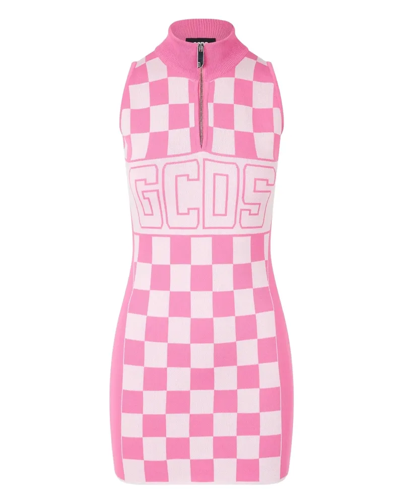 GCDS Minikleid mit Logo-Print - Rosa Rosa