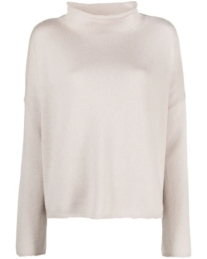 Lisa Yang Sandy Kaschmirpullover mit Stehkragen - Nude Nude