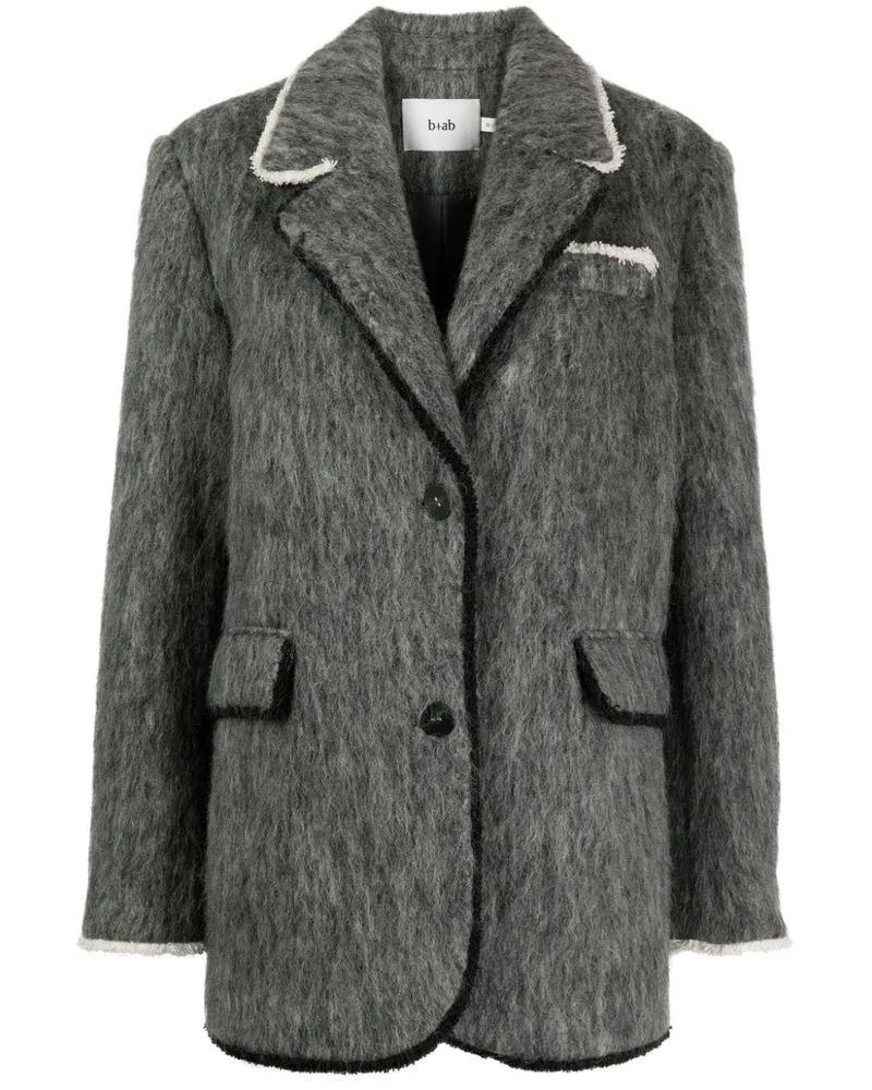 b+ab Einreihiger Blazer - Grau Grau