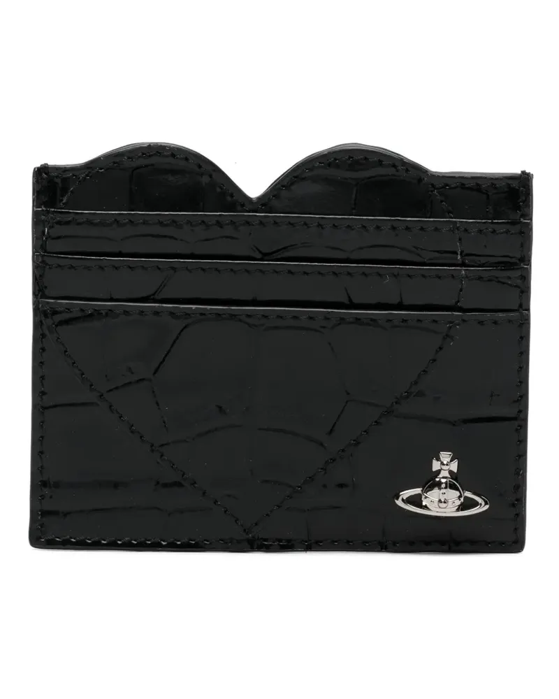 Vivienne Westwood orb-embossed cardholder - Schwarz Schwarz