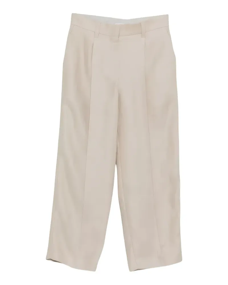 Brunello Cucinelli Leinenhose mit Bundfalten - Nude Nude