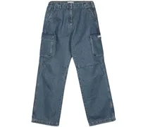 Weite Jeans mit aufgesetzten Taschen