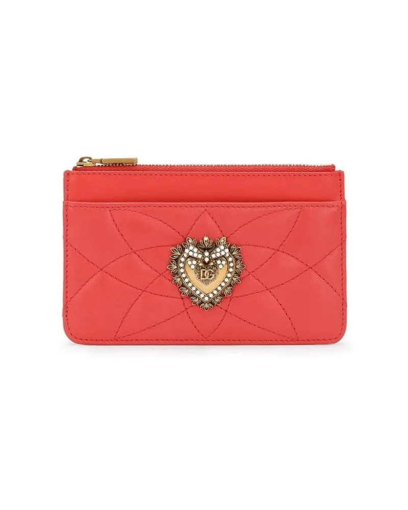 Dolce & Gabbana Mittelgroßes Devotion Portemonnaie - Orange Orange