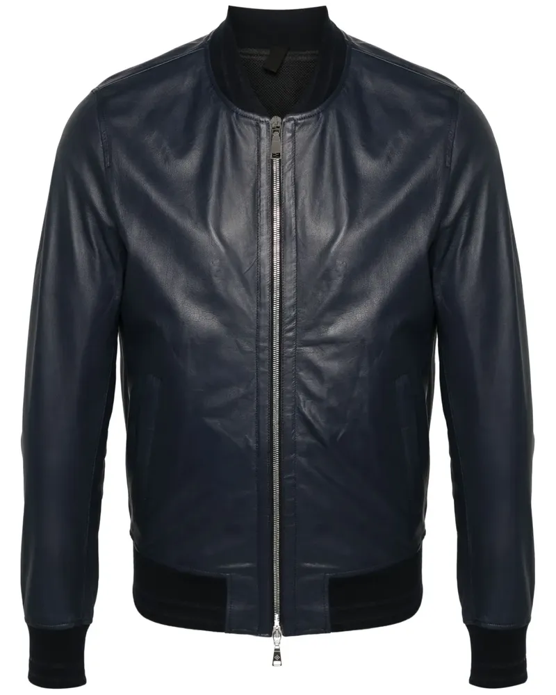 Tagliatore Justin Lederjacke - Blau Blau