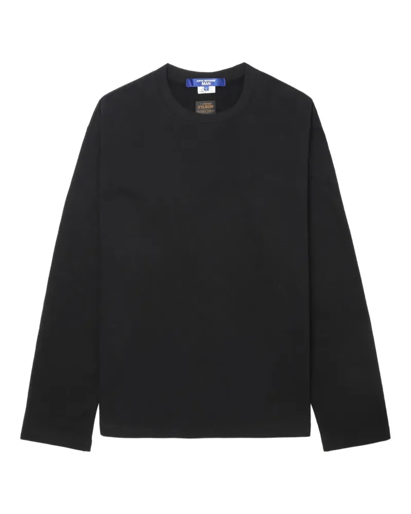 Junya Watanabe Langarmshirt mit Logo - Schwarz Schwarz