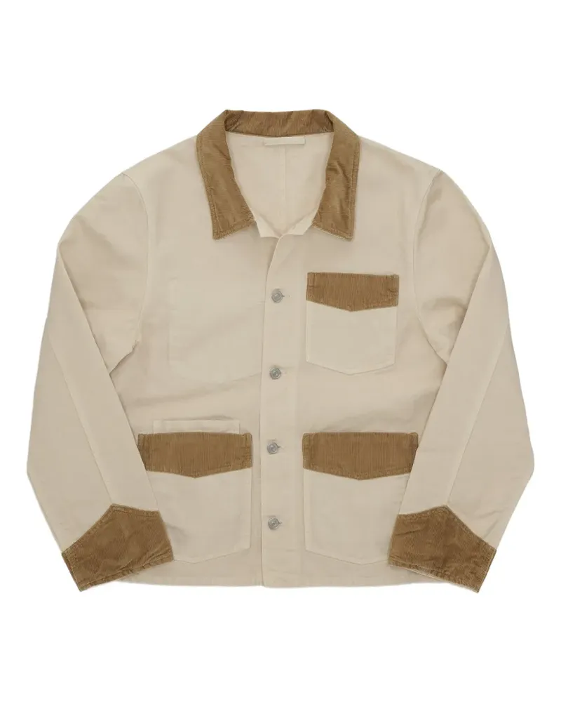 Fortela Arapaho corduroy-trim canvas jacket - Nude Nude