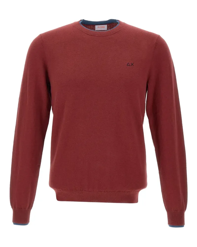 Sun68 Pullover mit Rundhalsausschnitt - Rot Rot