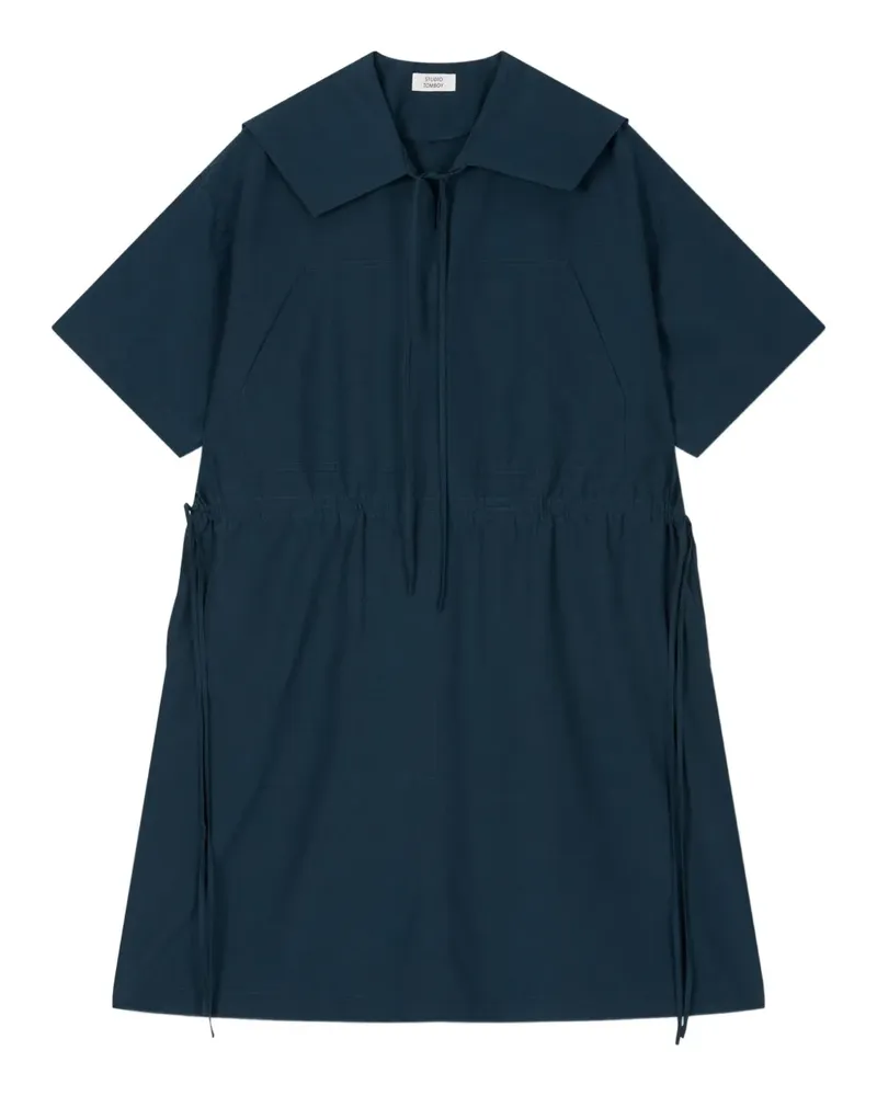 STUDIO TOMBOY Minikleid mit Kordelzug - Grün Grün